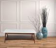 Luca Mid-Century Coffee Table Sintered Stone & Wooden Frame