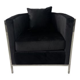 Black and Silver Sofa Chair