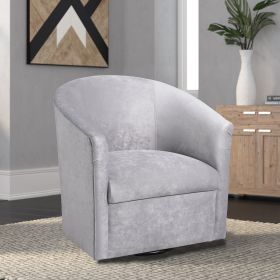 Eden Silver Swivel Chair