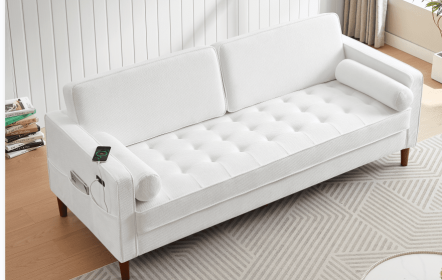 2085 White Fabric sofa-02