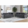 3-seater + 3-seater Combination sofa.Grey Velvet(W834S00062)