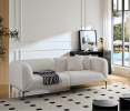 WKS2 White sofa can be placed in the studio, living room, attic multiple scenes, modern style simple fashion, size 89.37* 35.43* high 28.74 inches