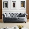 3-seater + 3-seater Combination sofa.Grey Velvet(W834S00062)