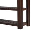 U_Style Stylish Entryway Console Table with 4 Drawers and 2 Shelves, Suitable for Entryways, Living Rooms.