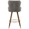 COOLMORE Swivel Bar Stools with Backrest Footrest , with a fixed height of 360 degrees