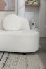 103.9" Modern Living Room Sofa Lamb Velvet Upholstered Couch Furniture for Home or Office, Beige