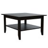 Montreal 2 Piece Living Room Set, Coffee Table + TV Stand, Black