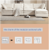 Modern U-shaped Sectional Sofa ,5-seat Upholstered Sofa Furniture,Sleeper Sofa Couch with Chaise Lounge for Living Room,Apartment,Beige, Polyester