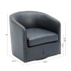 Trenton Swivel Arm Chair - Midnight Blue