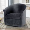 Eden Charcoal Swivel Chair