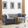 3-seater + 3-seater Combination sofa.Grey Velvet(W834S00062)