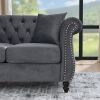 3-seater + 3-seater Combination sofa.Grey Velvet(W834S00062)