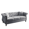 3-seater + 3-seater Combination sofa.Grey Velvet(W834S00062)