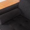 2085 Black Fabric sofa