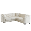 corner sofa+2-seater Combination sofa.Velvet beige-W834S00091