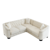 corner sofa+2-seater Combination sofa.Velvet beige-W834S00091