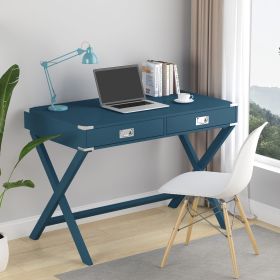 Computer Desk with Storage, Solid Wood Desk with Drawers, Modern Study Table for Home Office,Small Writing, (Color: as Pic)